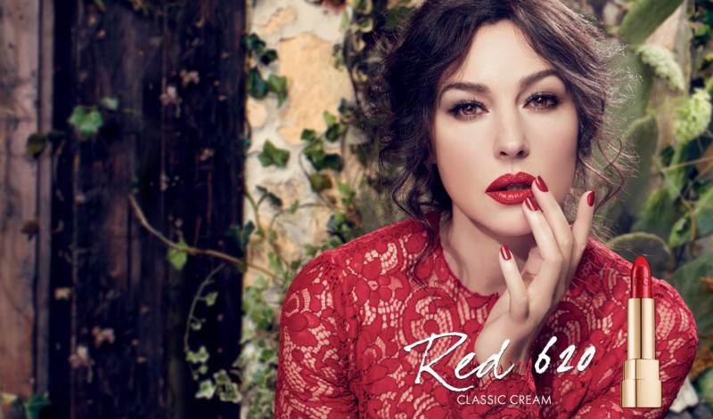 Monica-bellucci-in-Dolce-and-gabbana-makeup-Classic-Cream-Lipstick-advertising-campaign