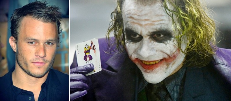 Heath Ledger nella sua magistrale interpretazione del Joker