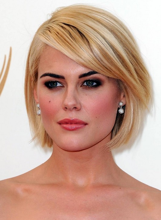 Short-Blonde-Bob-Hairstyle-with-Side-Swept-Bangs-for-2014