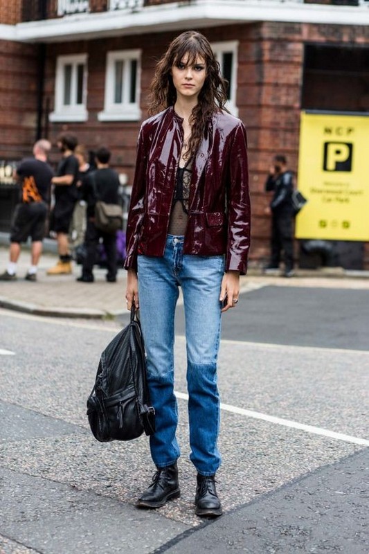 ClioMakeUp-street-style-fashion-week-londra-giacca-bordeaux