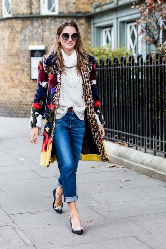 ClioMakeUp-street-style-fashion-week-londra-jeans-capospalla-colorato