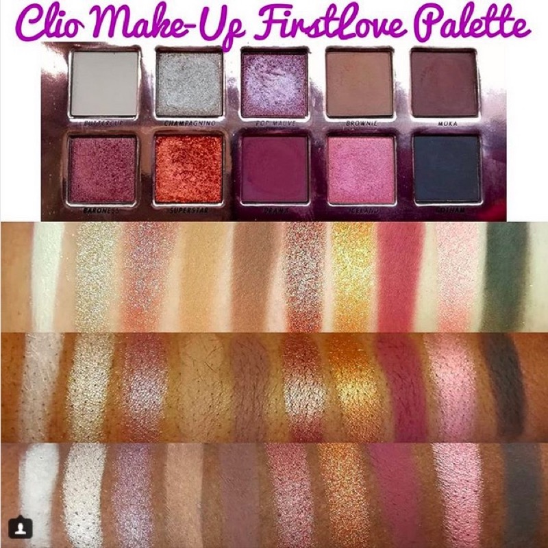 cliomakeup-palette-firstlove-2-swatch