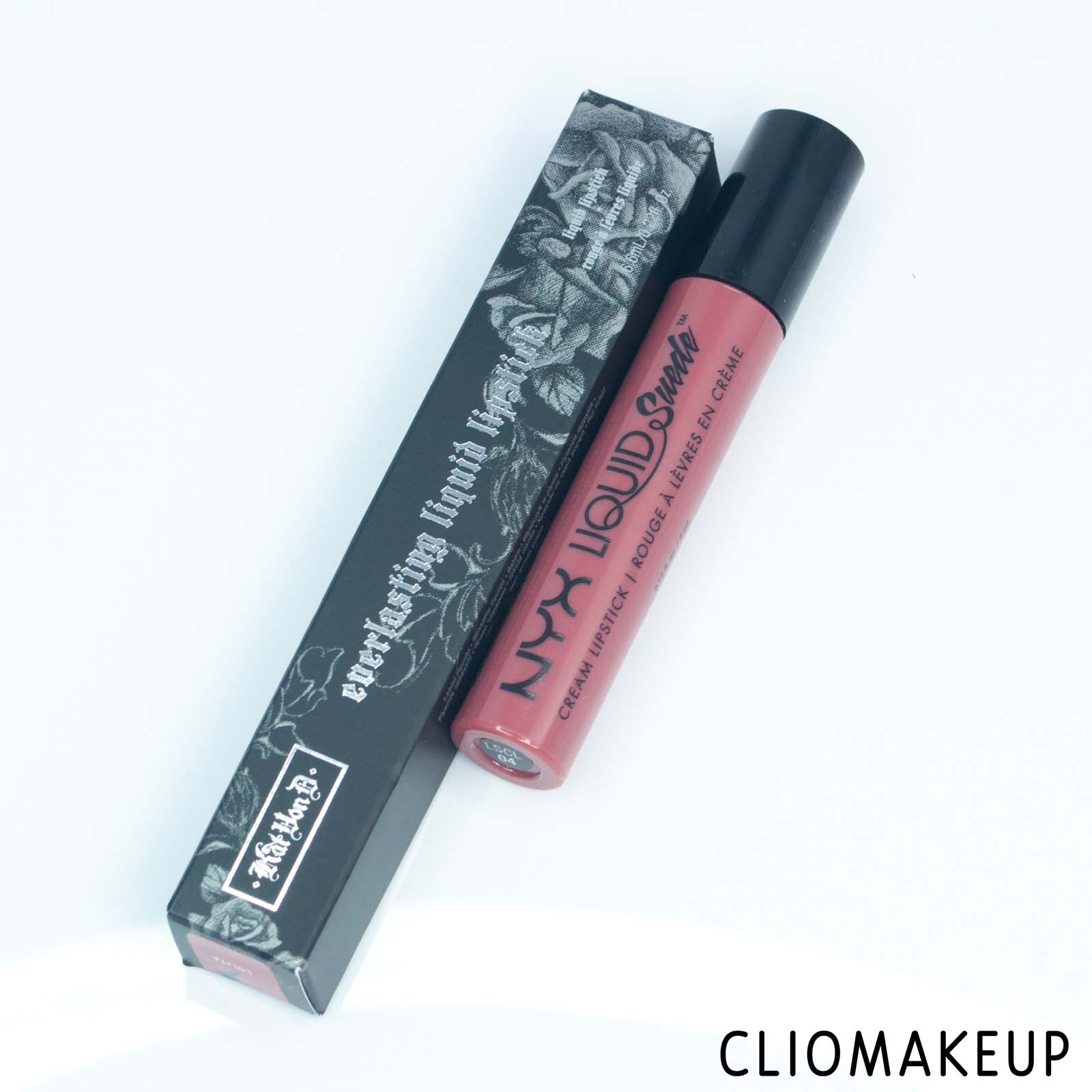 cliomakeup-recensione-dupe-kat-von-d—everlasting-liquid-lipstick—nyx-liquid-suede-cream-lipstick-2