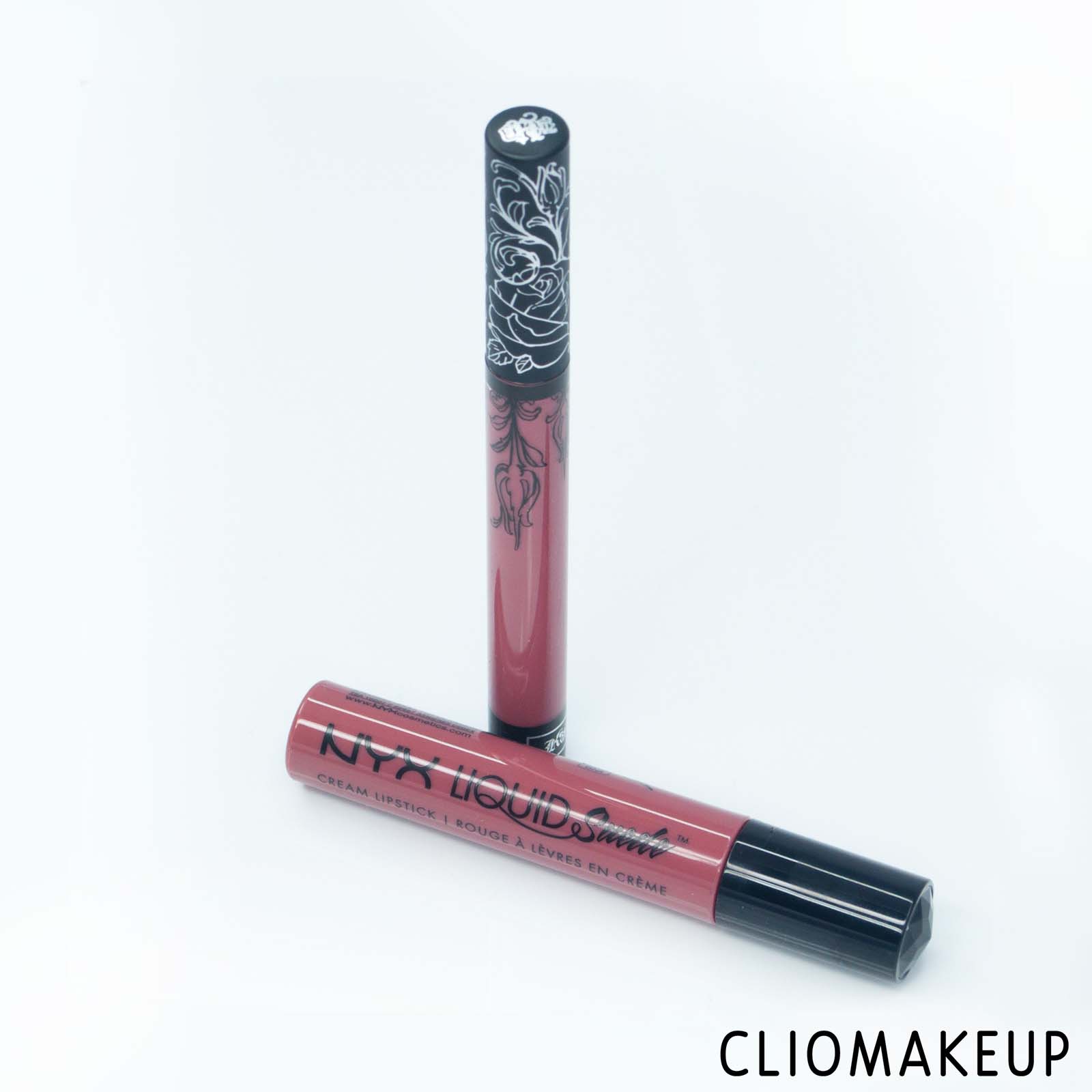 cliomakeup-recensione-dupe-kat-von-d—everlasting-liquid-lipstick—nyx-liquid-suede-cream-lipstick-3