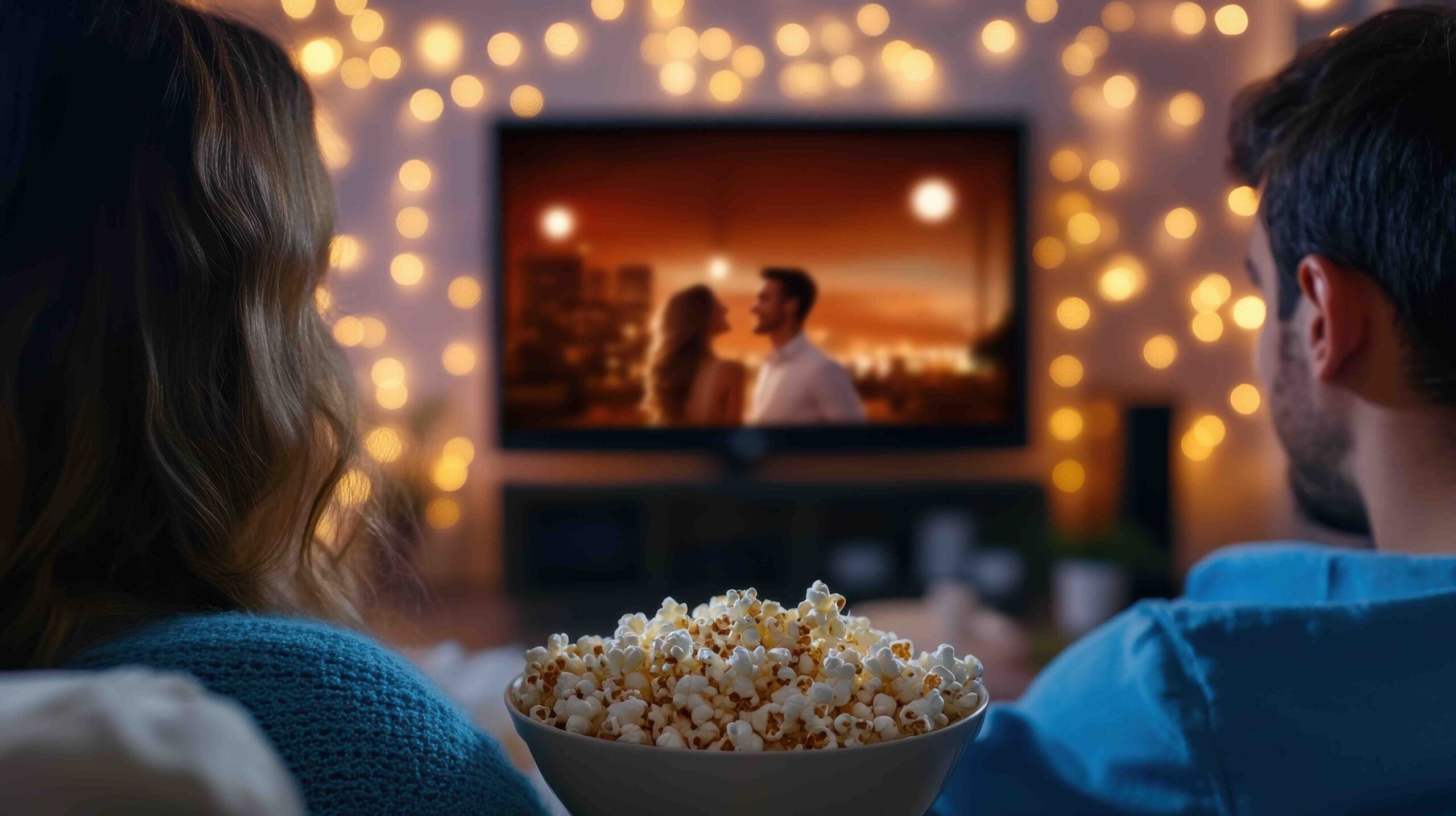 coppia-film-romantico-tv-pop-corn-coppia