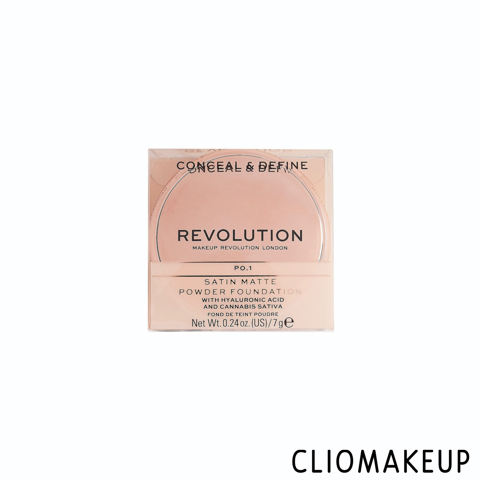 cliomakeup-recensione-fondotinta-Makeup-Revolution-Conceal-E-Define-Satin-Matte-Powder-Foundation-1