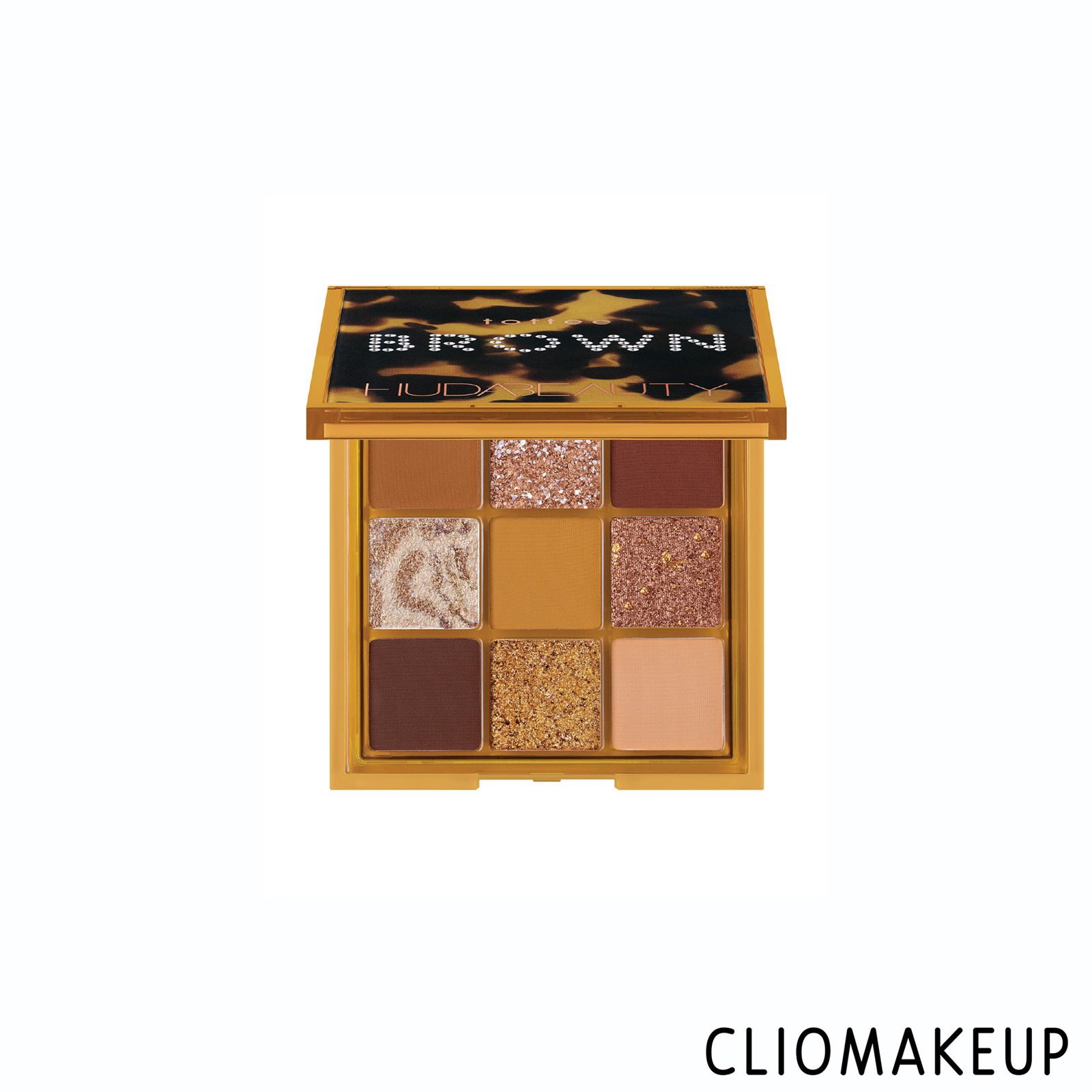 Cliomakeup-recensione-palette-Huda-Beauty-Toffee-Brown-Eyeshadow-Palette-1