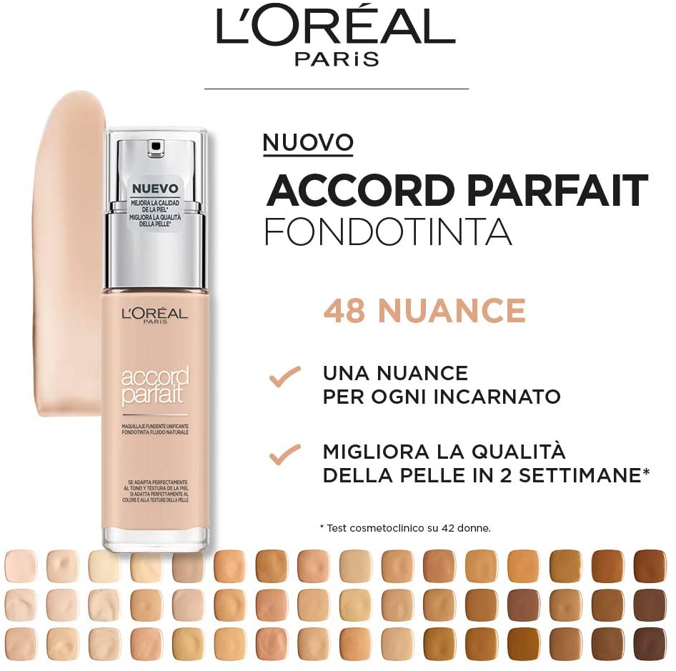 Cliomakeup-offerte-beauty-amazon-prime-day-giugno-2021-LOreal-Paris-MakeUp-Fondotinta-Accord-Parfait