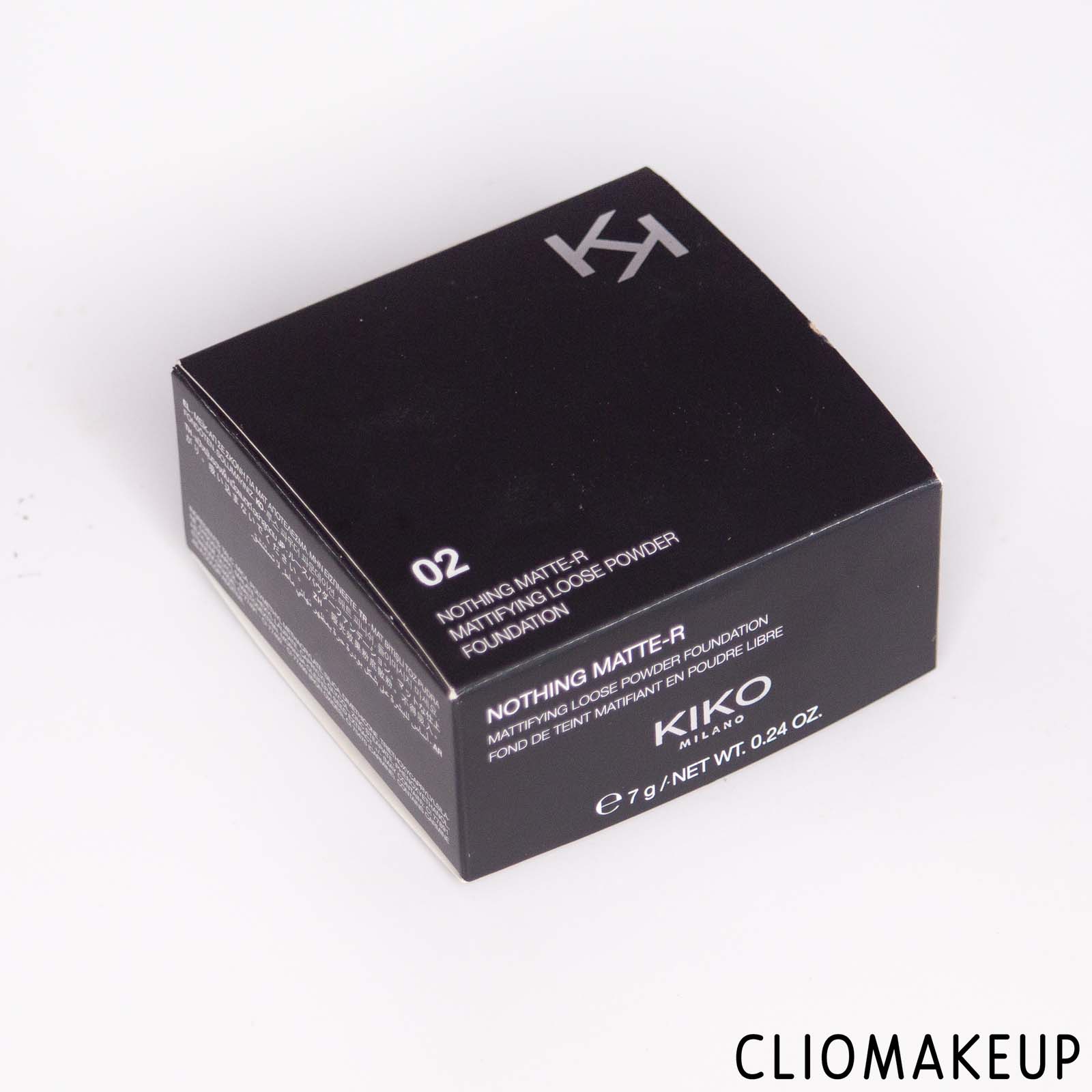 cliomakeup-recensione-kiko-nothing-matte-r-mattifying-loose-powder-foundation-2