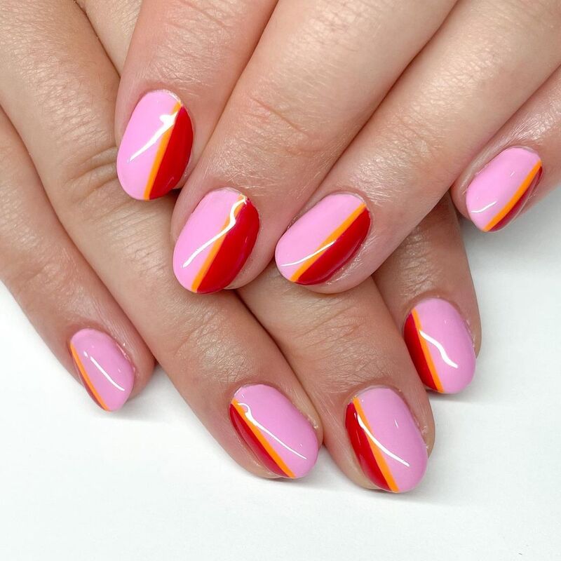 cliomakeup-color-block-nails-2021-unghie-corte