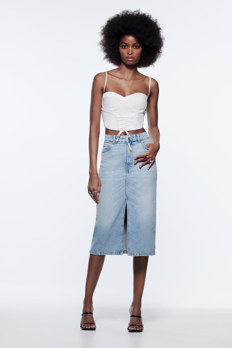 Cliomakeup-gonne-primavera-2022-ZARA-GONNA-MIDI-DENIM