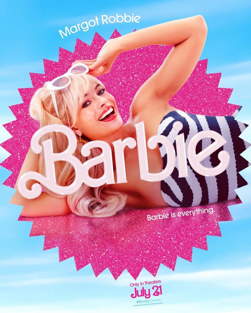 Credits: @barbiethemovie Via Instagram, Margot Robbie sarà Barbie in Barbie il film