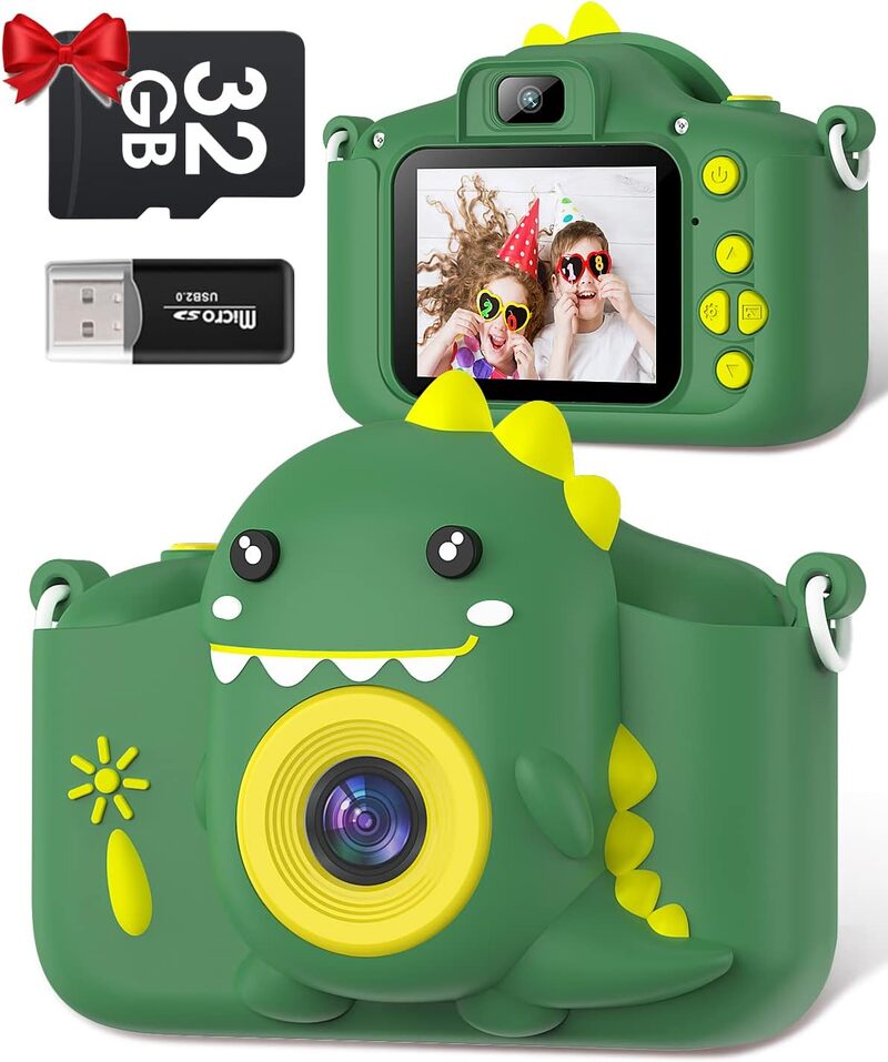 cliomakeup-migliori-macchine-fotografiche-bambini-gofunly-dinosauro