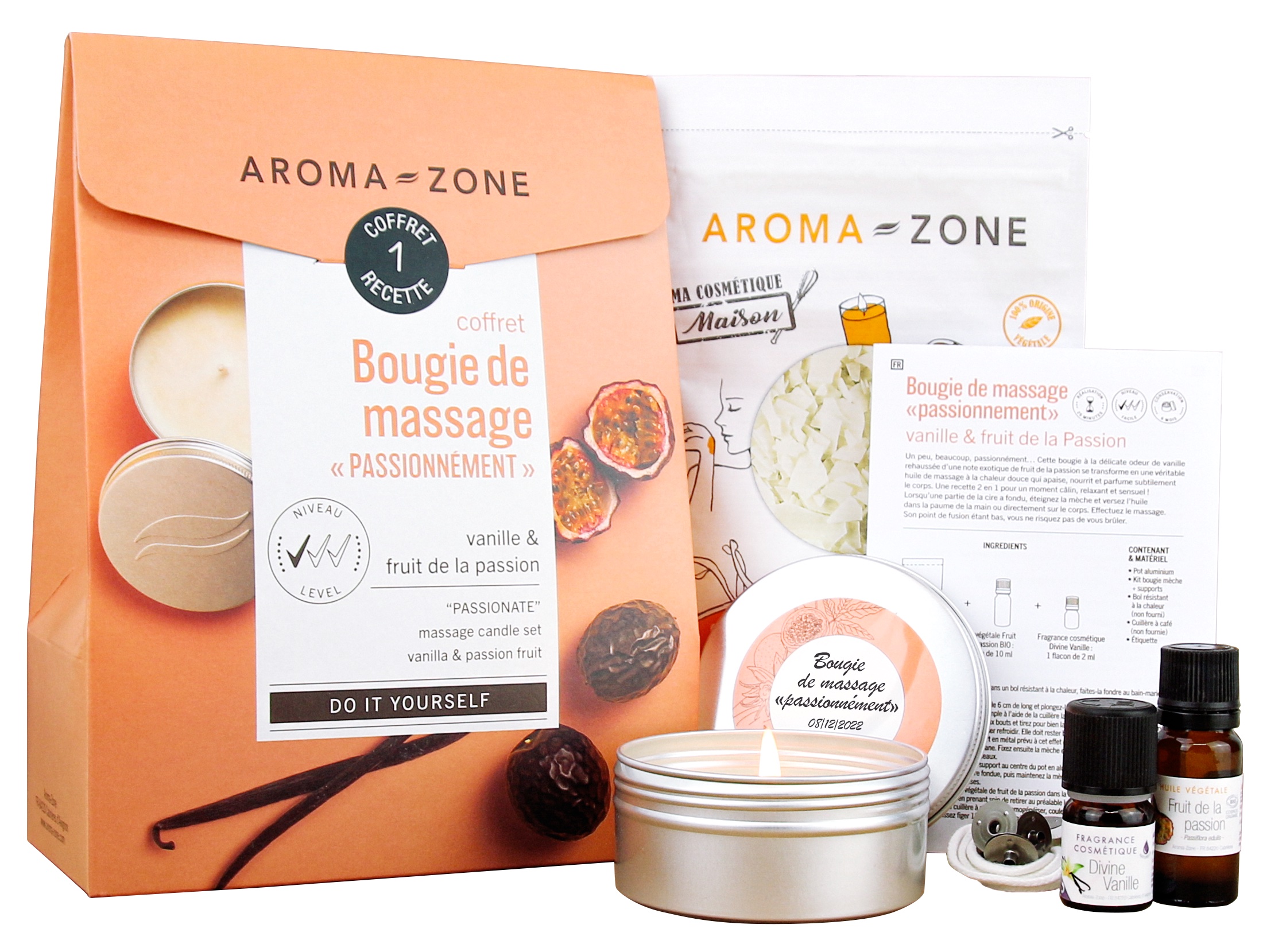 Cliomake-up-Aroma-Zone Candela per massaggio appassionato