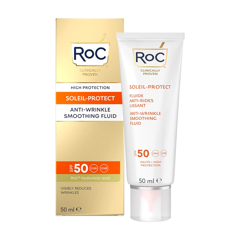 cliomakeup-creme-solari-viso-2024-pelle-matura-roc-soleil-protect-spf50