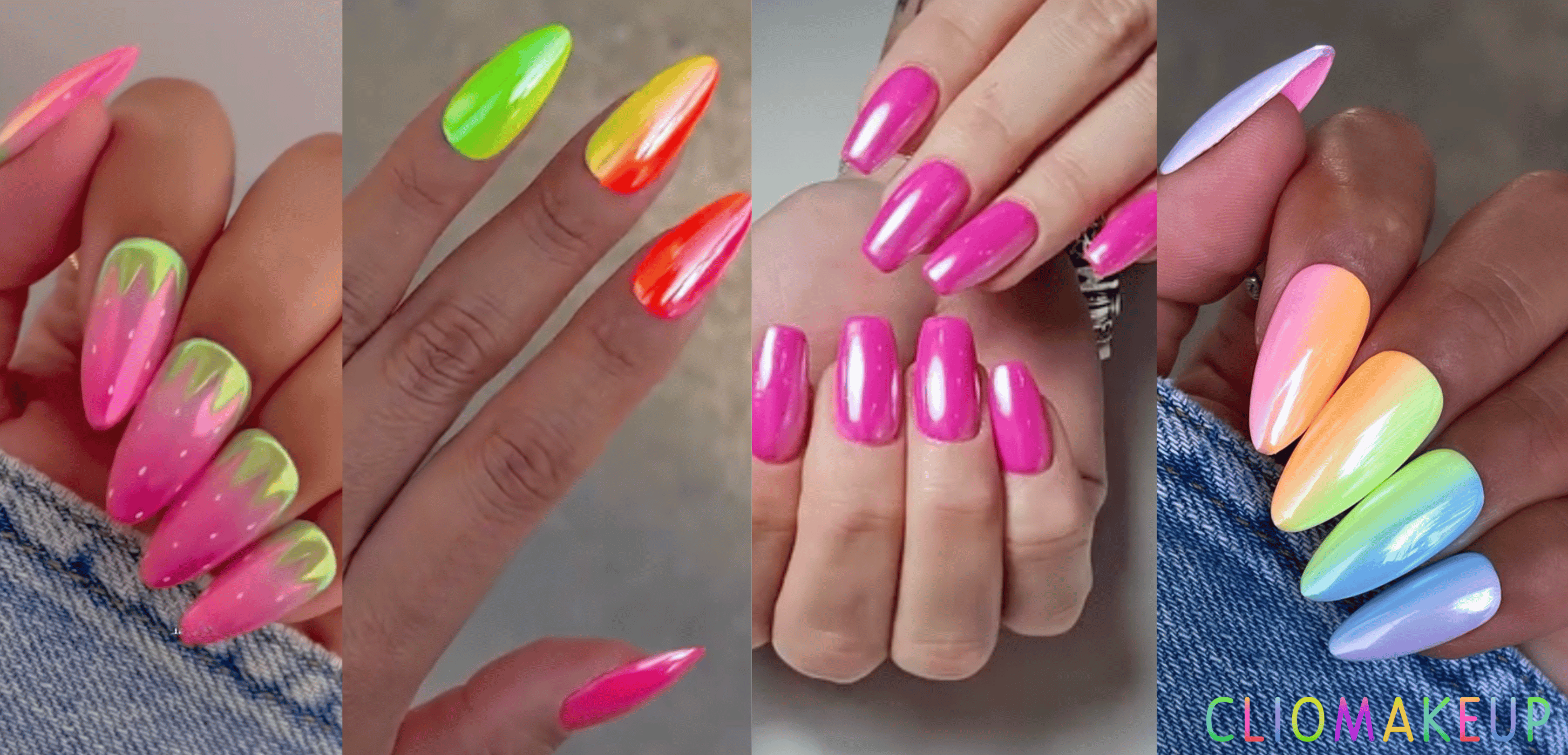 Cliomakeup-Unghie-Neon-effetto-specchio