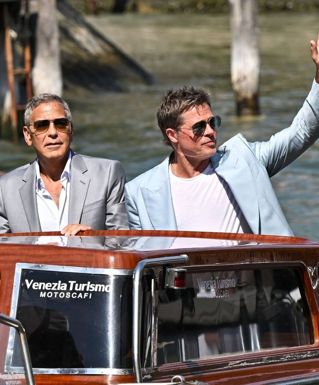 cliomakeup-brad-pitt-george-clooney-amici-venezia-2024-3