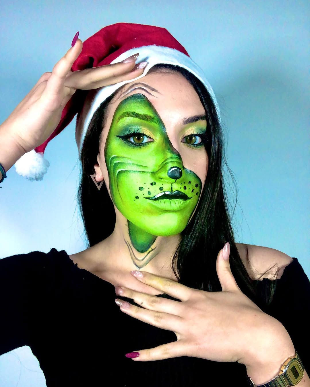 grinch-make-up-viso