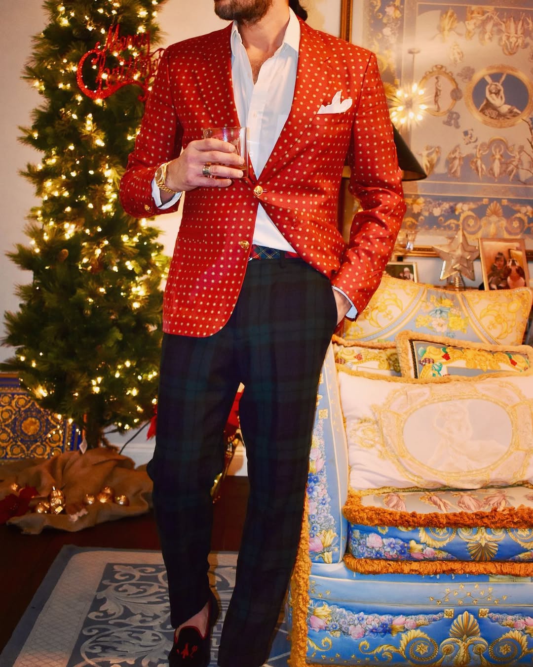 outfit-natale-uomo-rosso-tartan