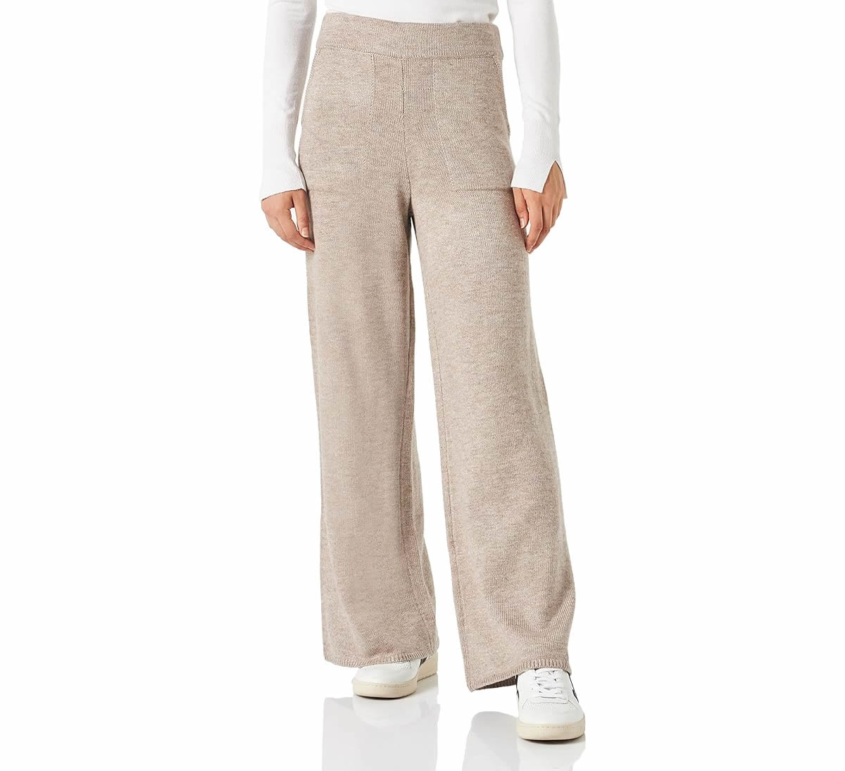 pantaloni-in-maglia-beige