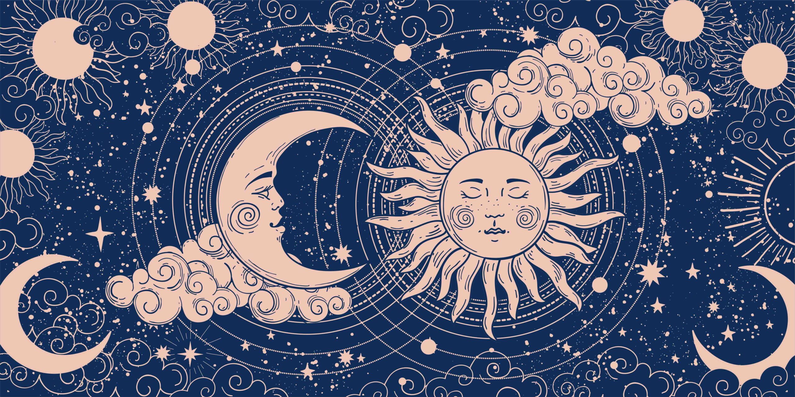 astrologia-sole-luna-illustrazione