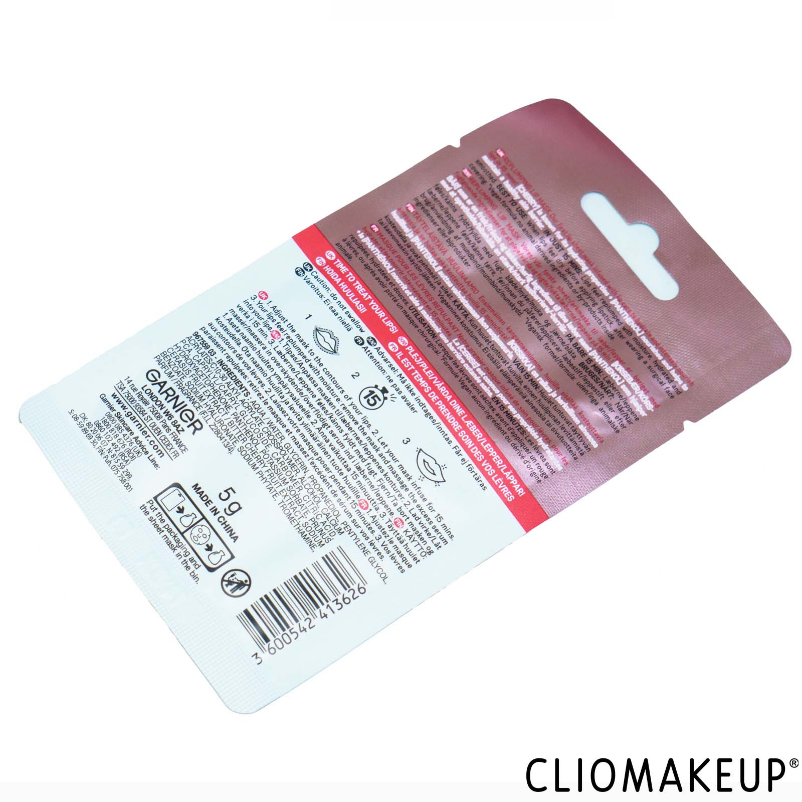 recensione-maschera-labbra-garnier-skinactive-lip-replumping-sheet-mask-pack-esterno