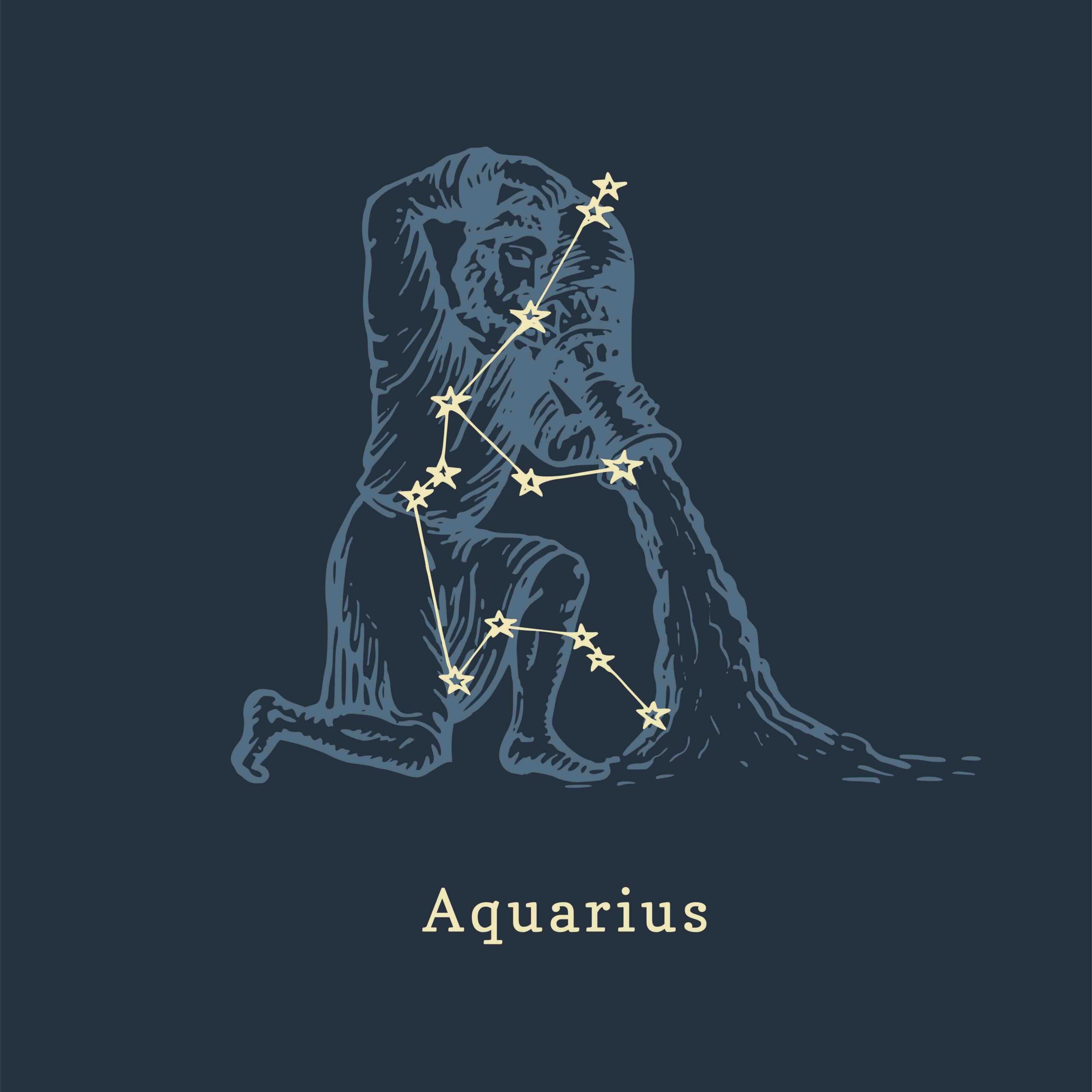 segno-zodiacale-acquario-illustrazione