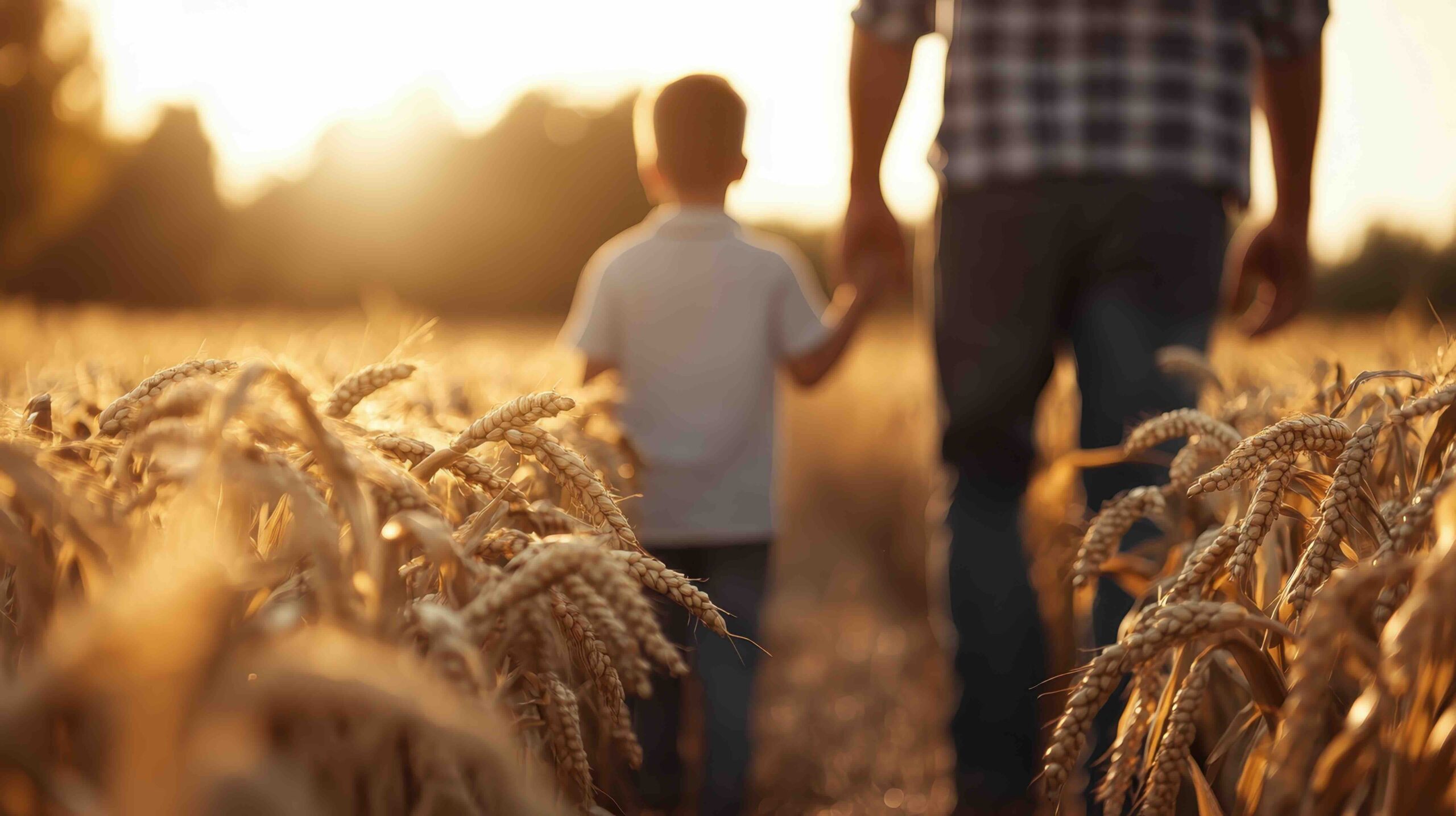 ricordi-infanzia-uomo-bambino-campo-grano-sole